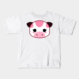 Cute Strawberry Milk Cow Kids T-Shirt